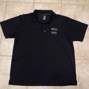 Page and Tuttle Polo Shirt Mens L Large  Short Sleeve color Black NEW NO TAGS